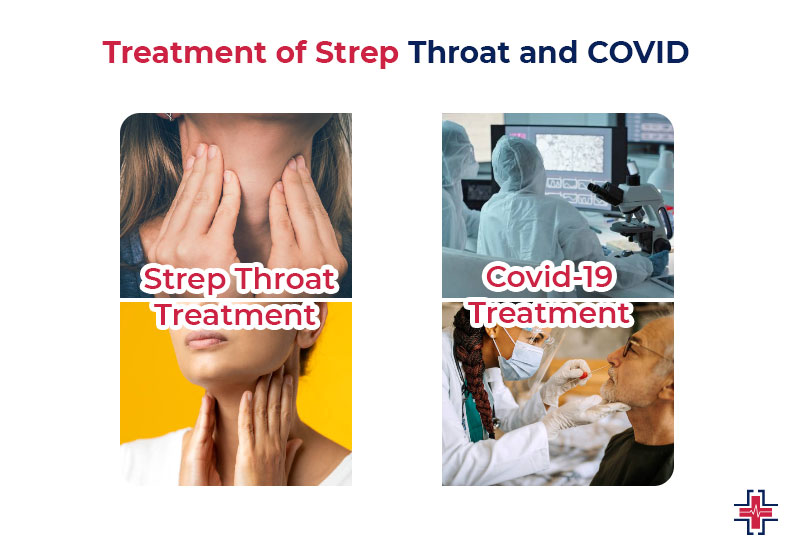 Treatment of Strep Throat and COVID - ER of Mesquite