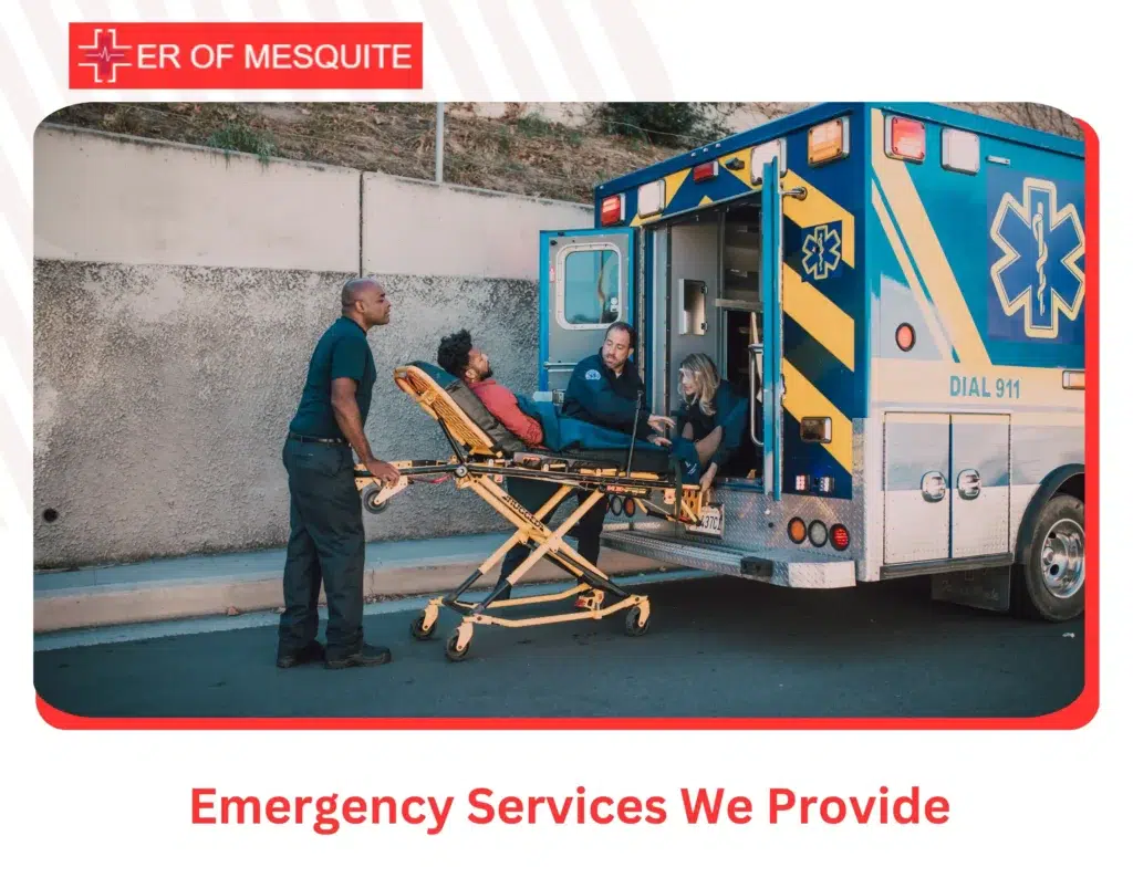 emergency medical services We Provide